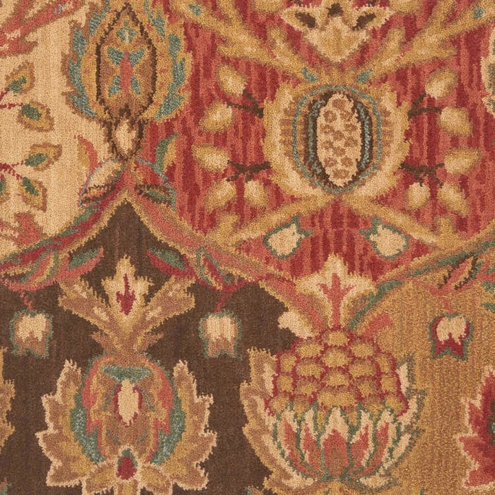 Grand Parterre Moghul Border Stair Runner/ Hallway Runner