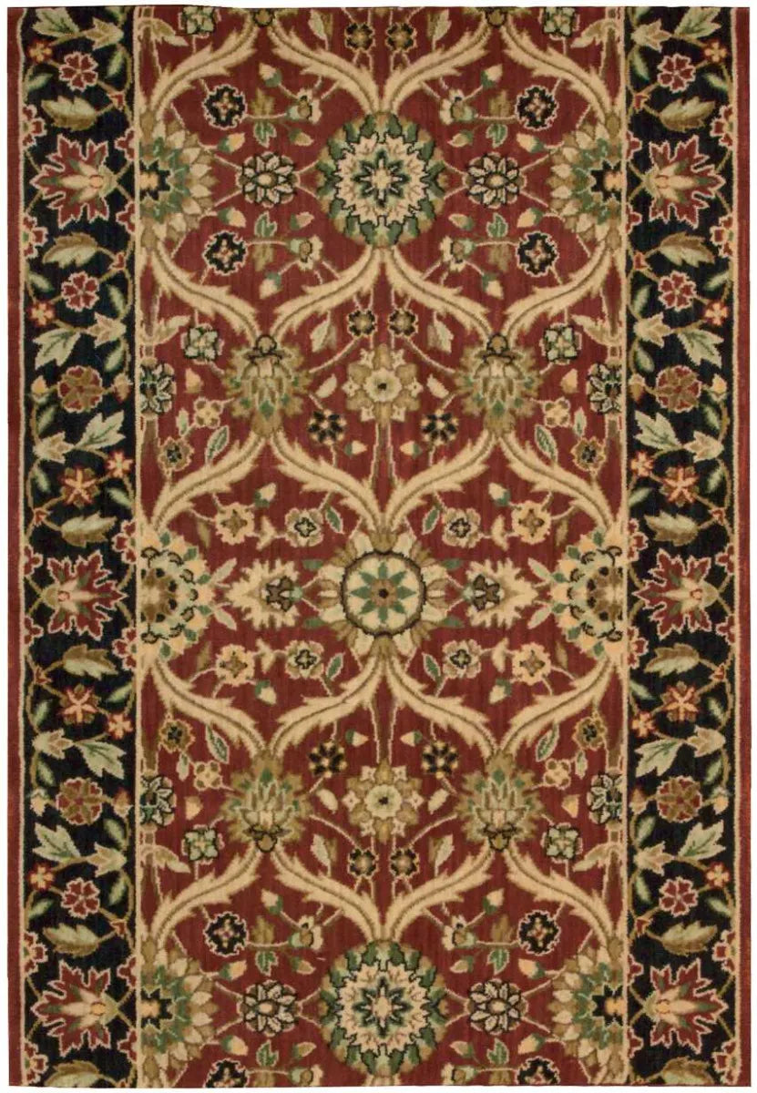 Grand Parterre Moghul Border Stair Runner/ Hallway Runner