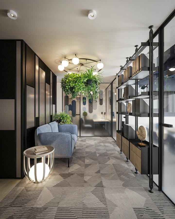 Faded Angle Commercial Carpet Tile