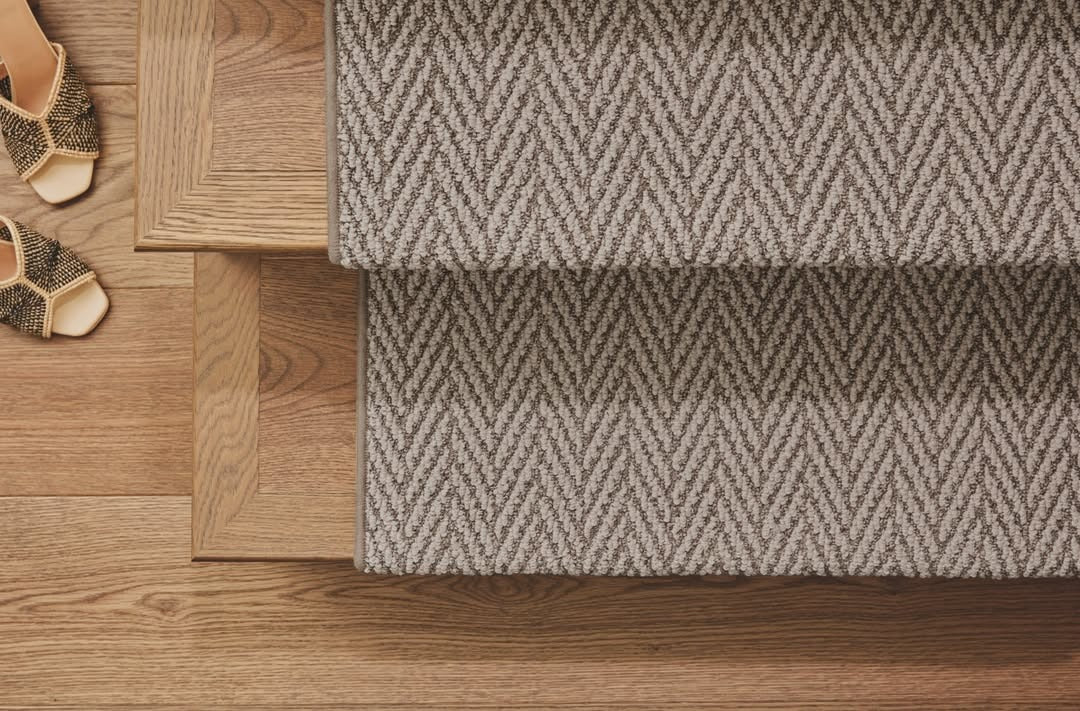 Herringbone Boutique Stair Runner / Broadloom
