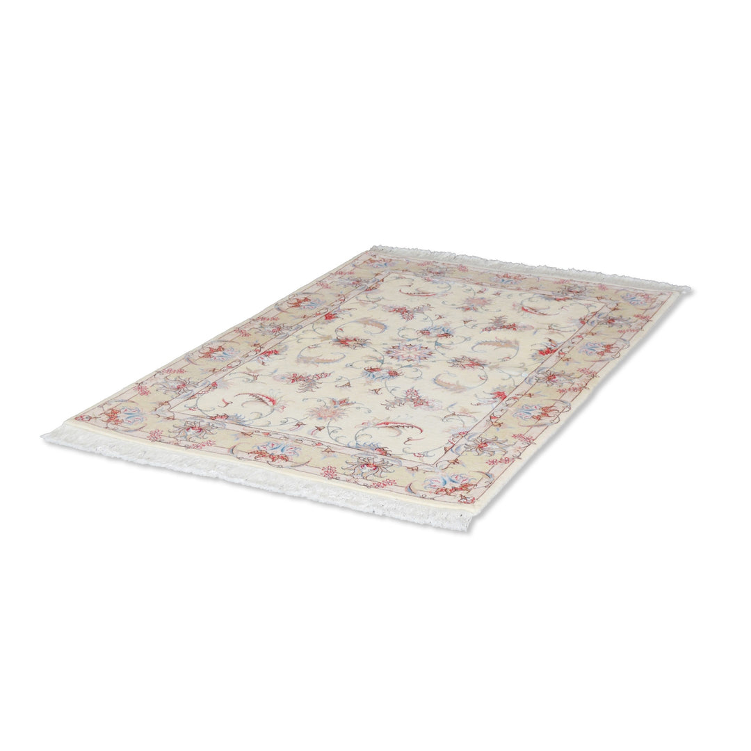 Tabriz Allover Light Green / Cream Rug