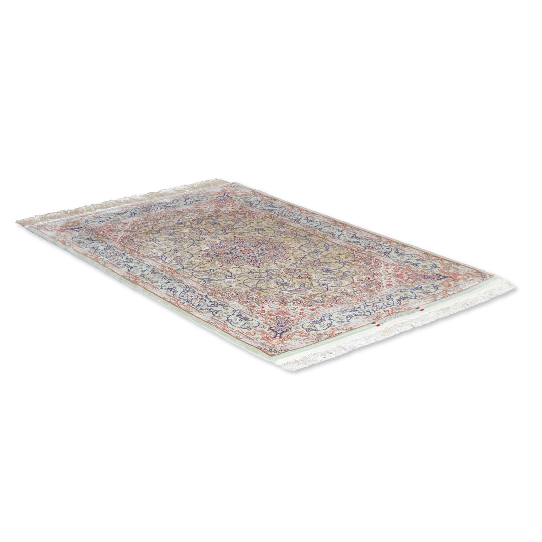Isfahan Medallion Light Green Rug