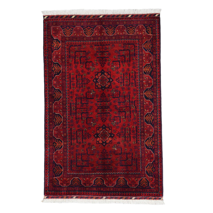 Khal Mohammadi Geometric Red Rug