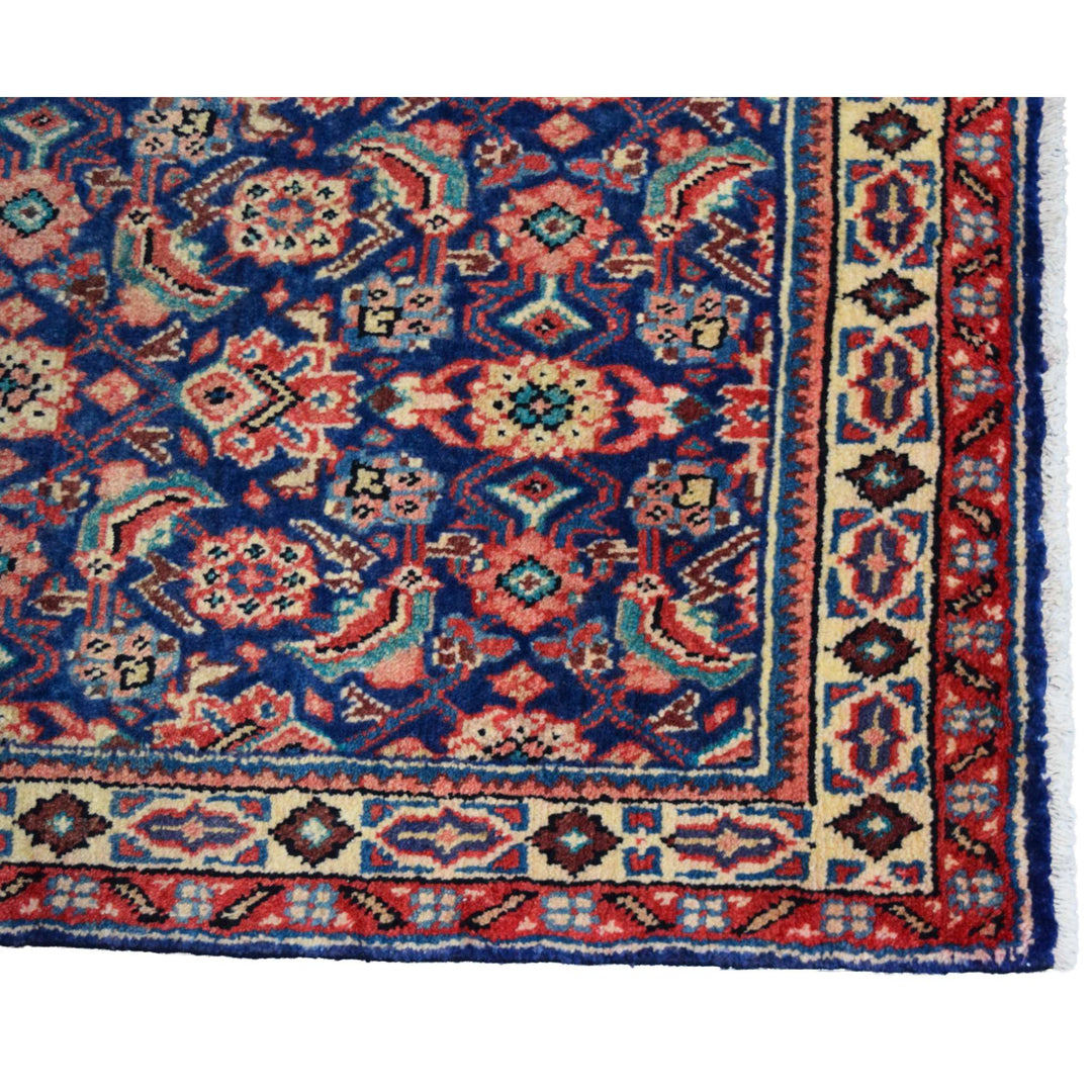 Mahal Herati Navy Runner Rug