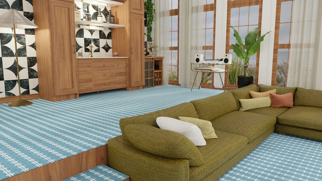Crab Trap Indoor Outdoor Stair Runner / Broadloom