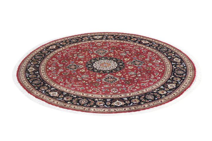 Round Tabriz Medallion Rug