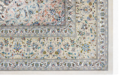 Persian Qum Kashan Silk Rug