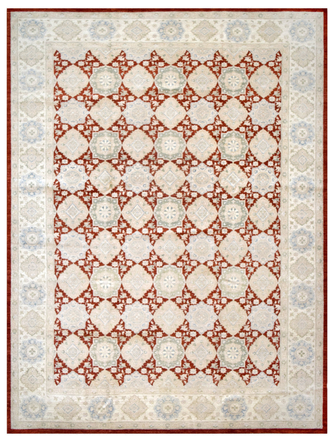 Ziegler Rust Diamond Rug