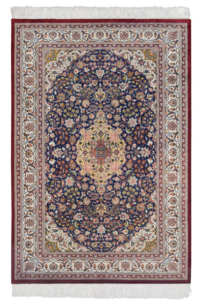 Kashan Persian Silk Rug