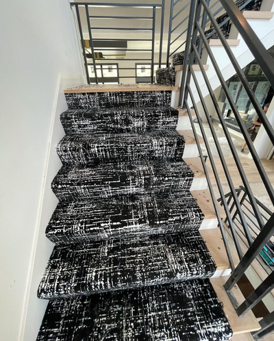 Black & White Stair Runner / Broadloom