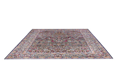 Antique Persian Kerman Millflower Rug handmade area rug Shop Tapis 