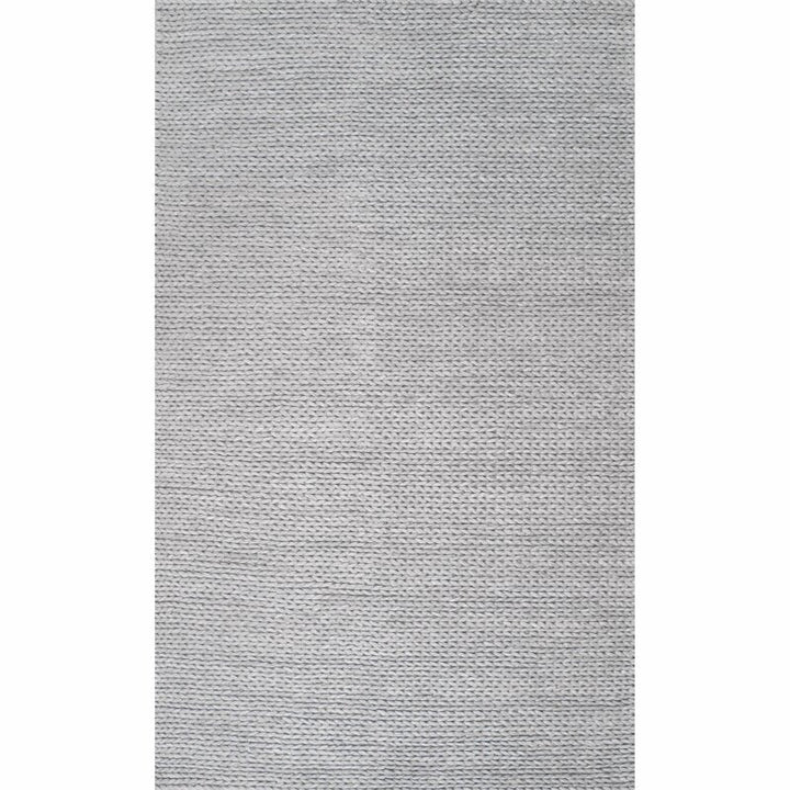 Braided Grey Rug Sale Shop Tapis 5'5" x 8'7" 