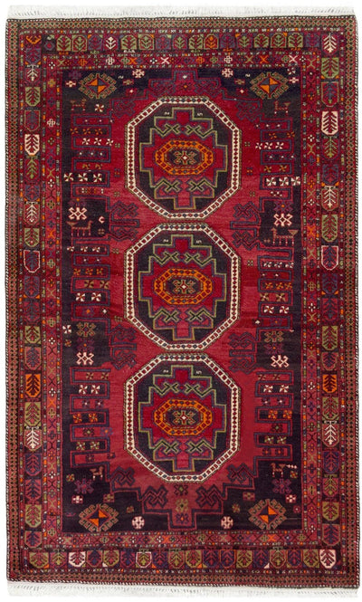 Caucasian Red Wool Rug (4.7 x 6.6) (01736) Rugs Shop Tapis 