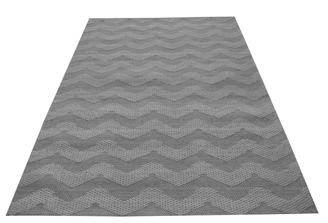 Chevron Grey Rug Sale Shop Tapis 6' X 8'6" 