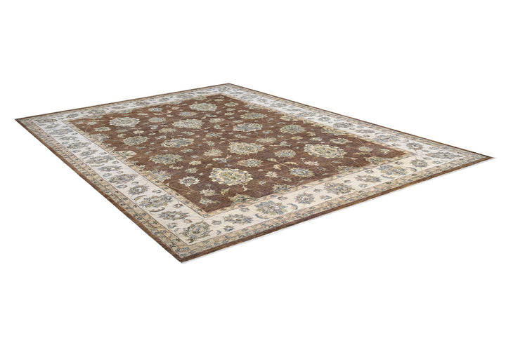 Chobi Birchwood Rug handmade area rug Shop Tapis 9 X 12 