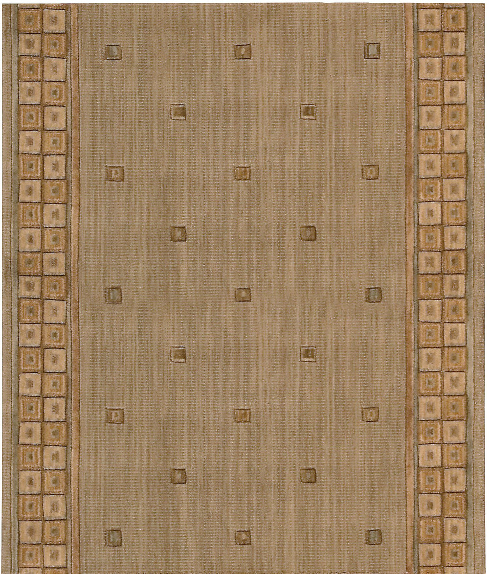 Cosmo Square Collection Stair Runner runner Shop Tapis Beige 