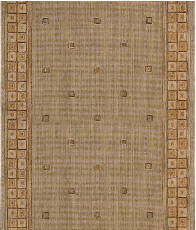 Cosmo Square Collection Stair Runner runner Shop Tapis Beige 