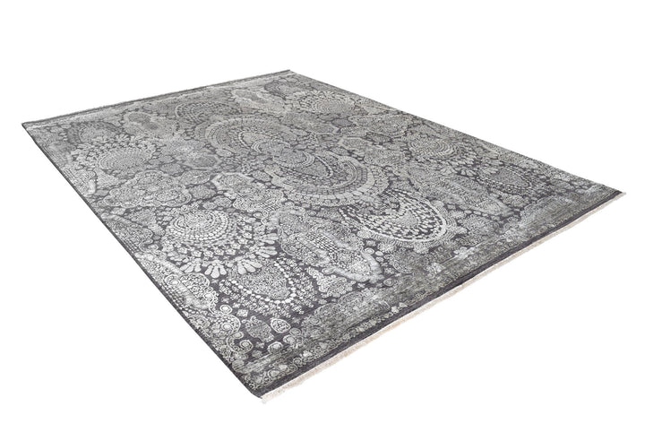 Damask Pearl Rug Transitional Shop Tapis 