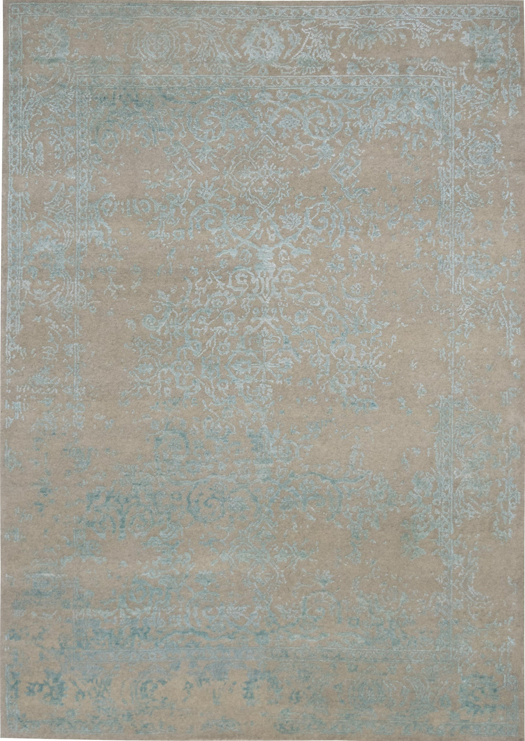 Erase Aqua Rug Transitional Shop Tapis 