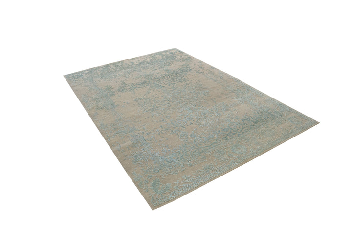 Erase Aqua Rug Transitional Shop Tapis 