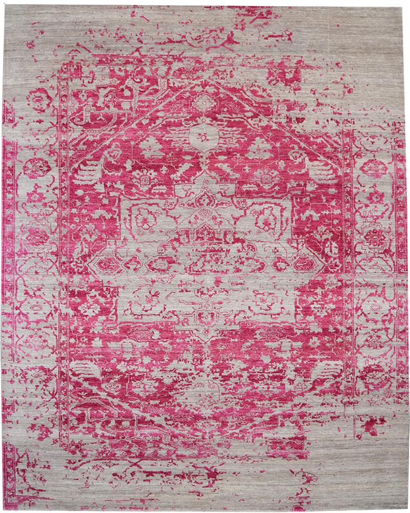 Erase Fuchsia Rug Transitional Shop Tapis 