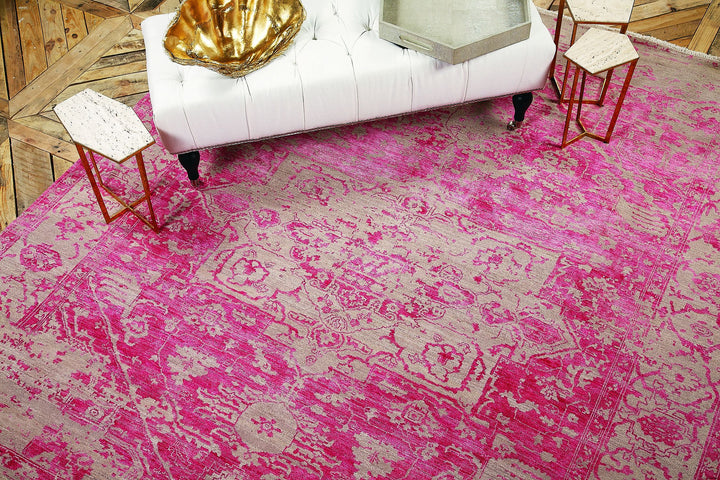 Erase Fuchsia Rug Transitional Shop Tapis 