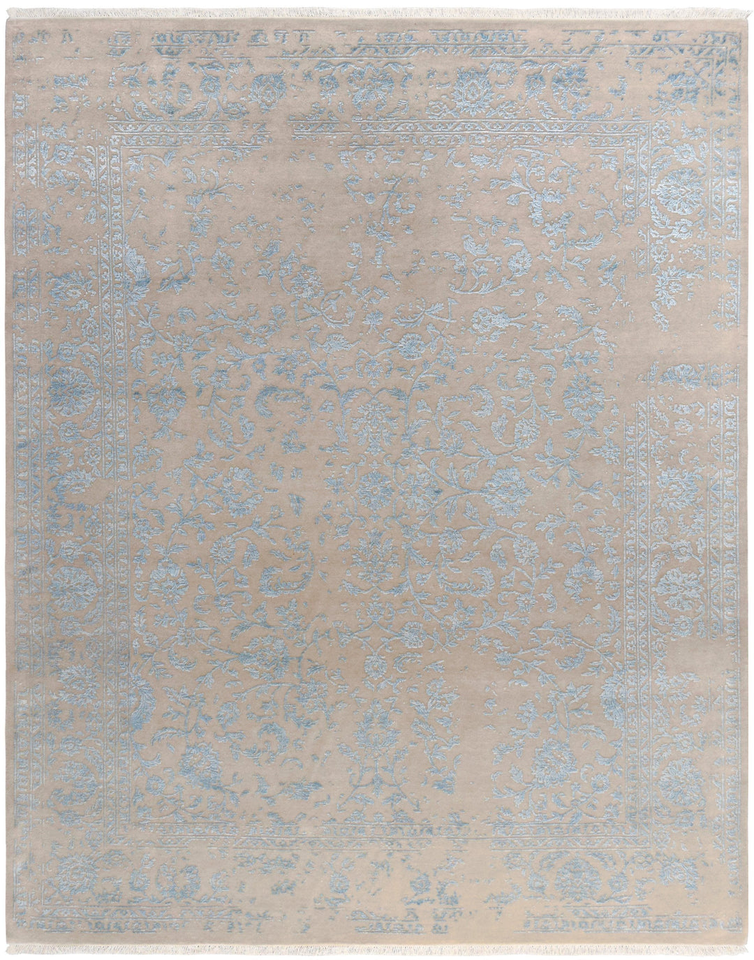 Erase Ice Blue Rug Transitional Shop Tapis 8 X 10 