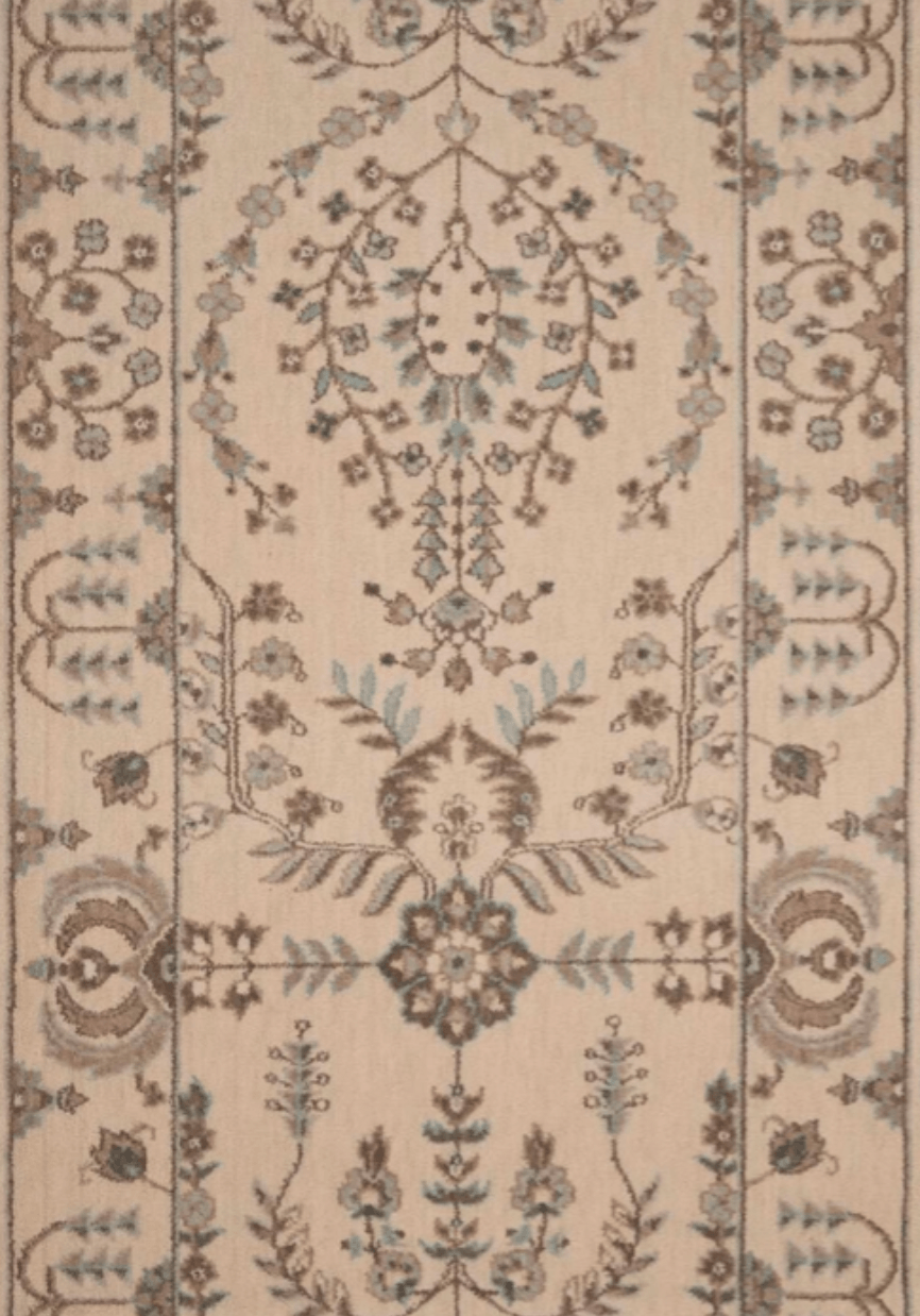 Grand Parterre Sarouk Border Stair Runner runner Shop Tapis Shell 30" 