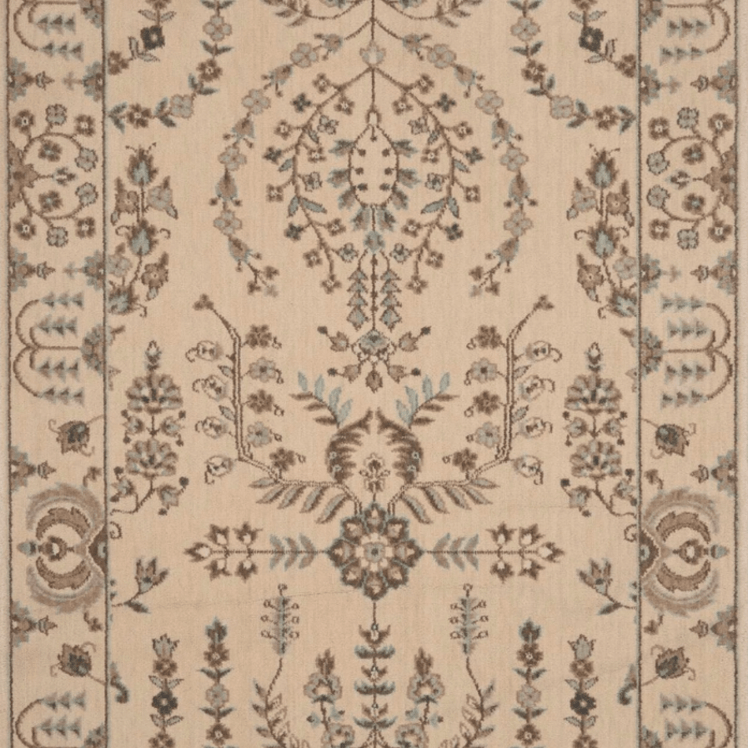 Grand Parterre Sarouk Border Stair Runner runner Shop Tapis Shell 41" 