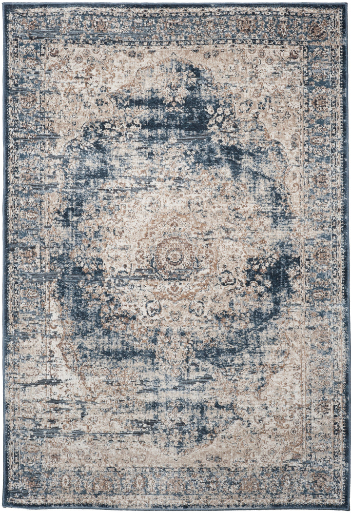 Heritage Provence Blue Area Rug Sale Shop Tapis 5' x 7'4" 