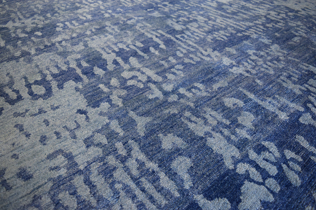 Ikat Blue Rug modern Shop Tapis 