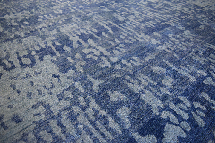 Ikat Blue Rug modern Shop Tapis 