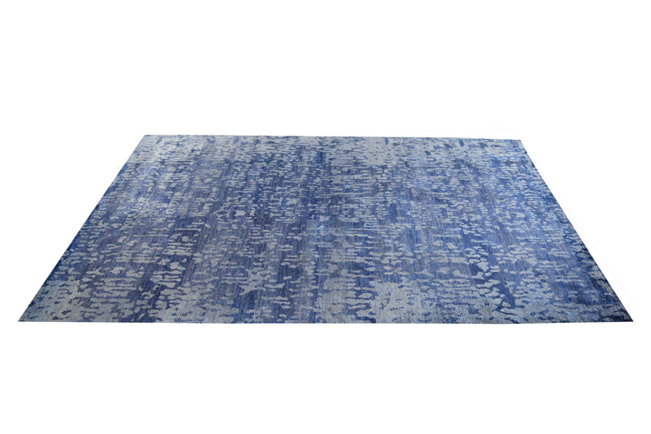 Ikat Blue Rug modern Shop Tapis 