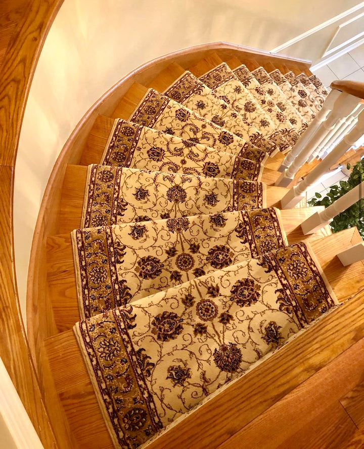 Oriental Beige Stair Runner