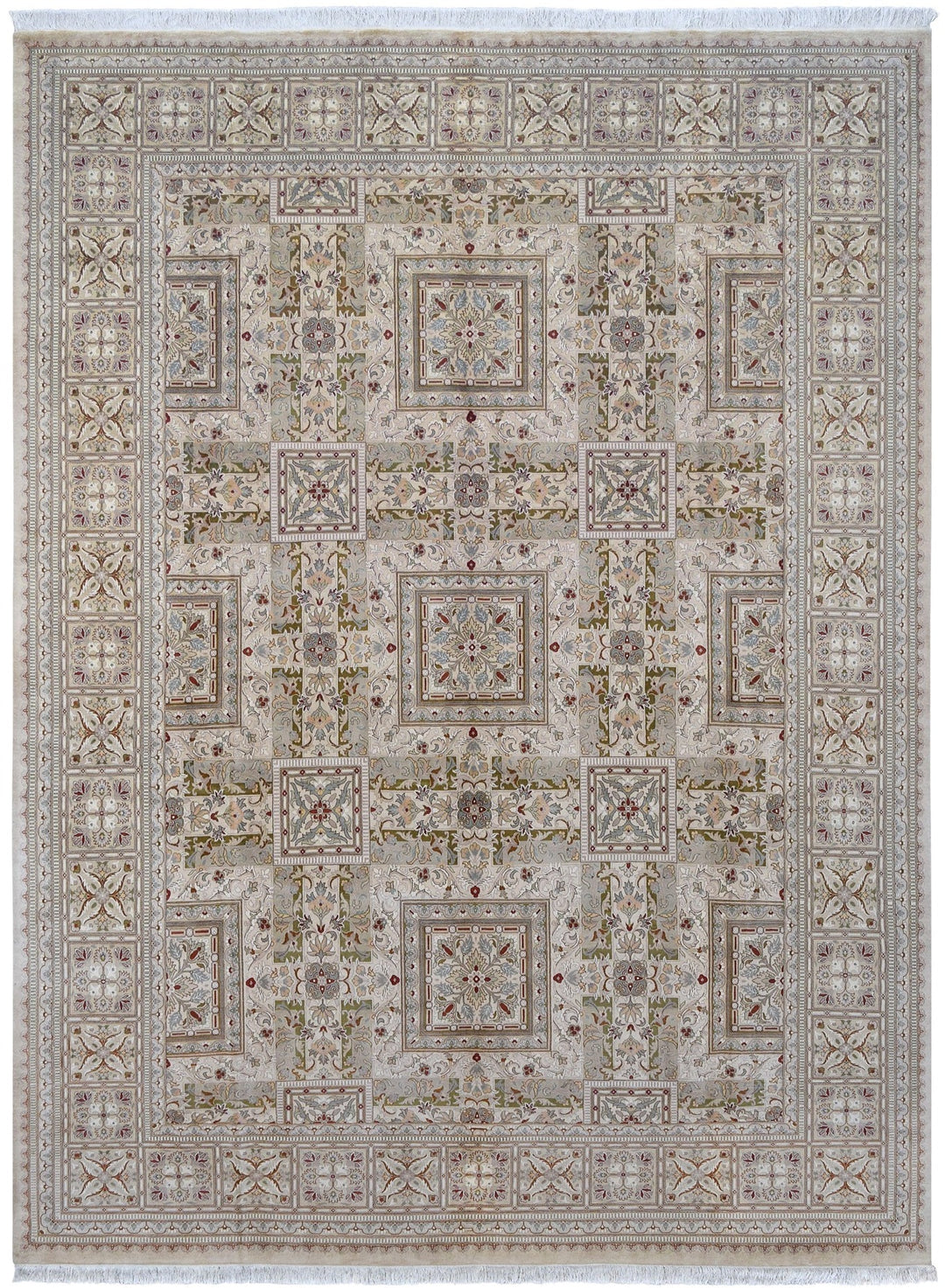 Kashmir Garden Rug handmade area rug Shop Tapis 