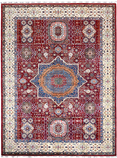 Kazak Mamluk Rug handmade area rug Shop Tapis 8'9" X 11'8" 