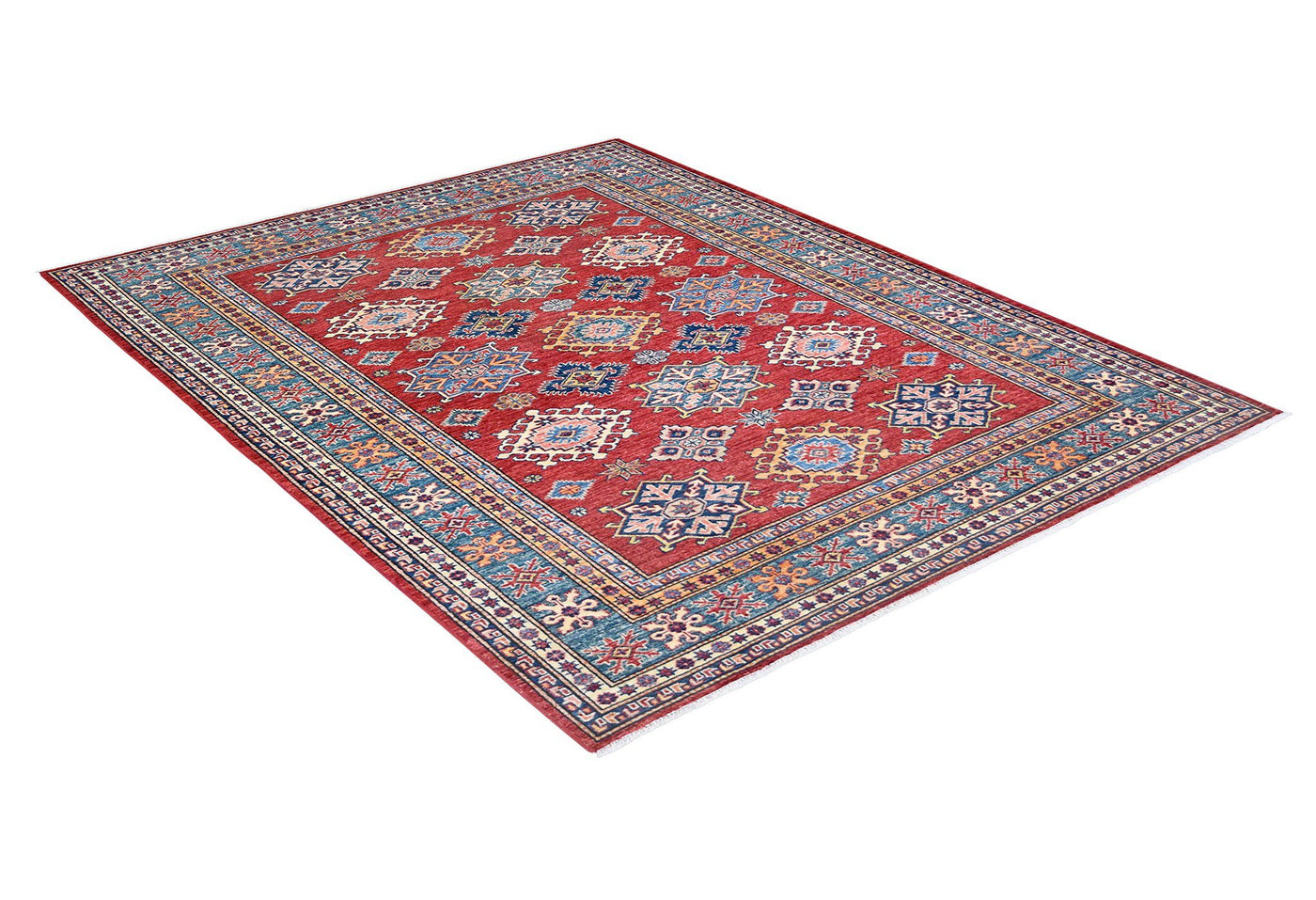 Kazak Vibrant Rug handmade area rug Shop Tapis 