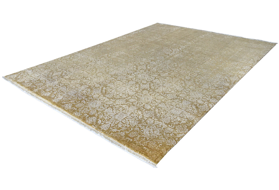 Luxe Gold Rug Transitional Shop Tapis 