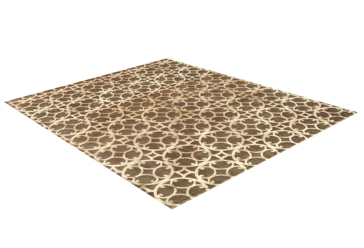 Manhattan Espresso Tibetan Rug Modern Shop Tapis 