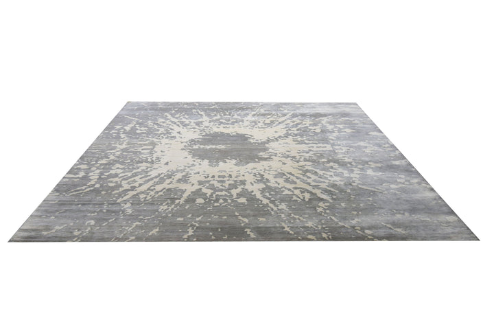 Nepali Star Fire Silver Rug Modern Shop Tapis 