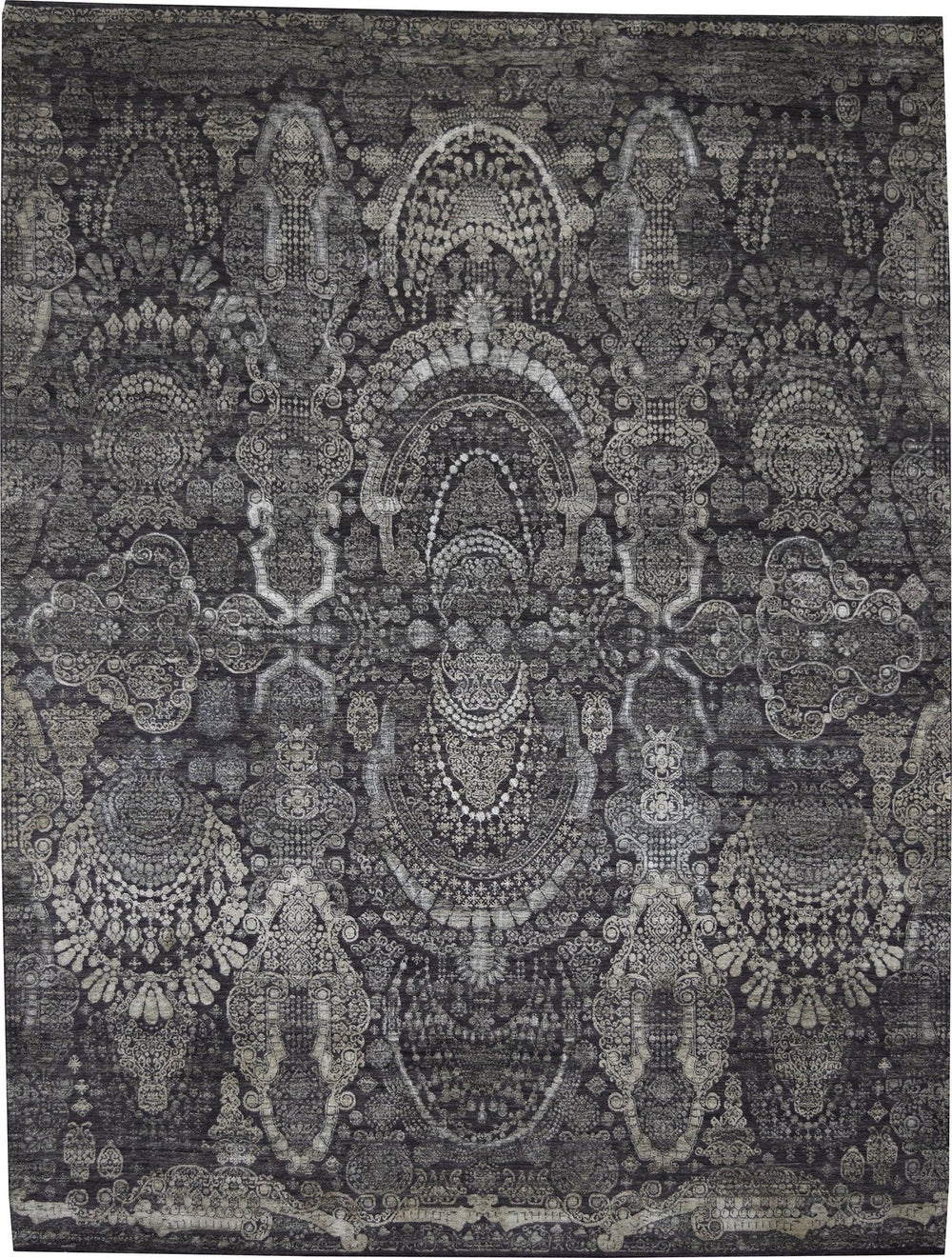 Pearl Damask Rug Transitional Shop Tapis 