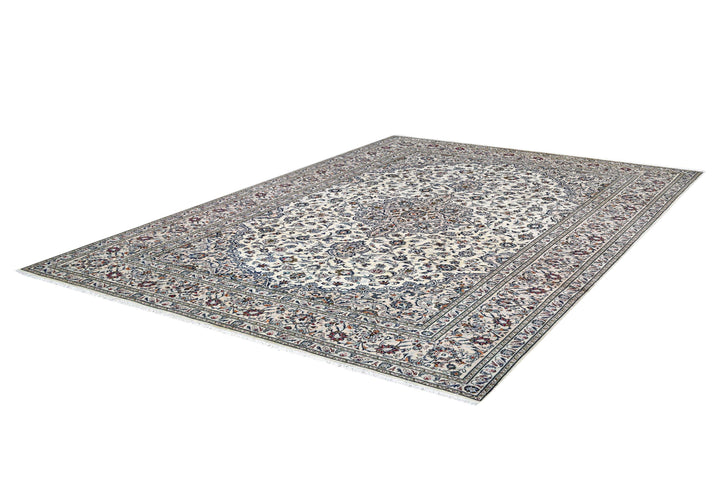 Persian Kashan Medallion Grey Rug handmade area rug Shop Tapis 