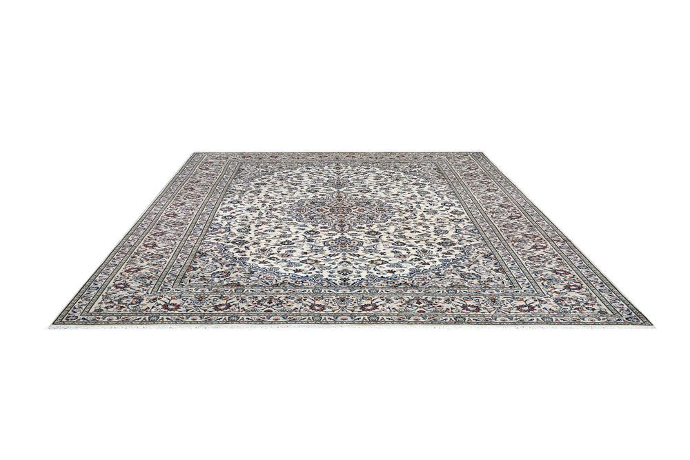 Persian Kashan Medallion Grey Rug handmade area rug Shop Tapis 