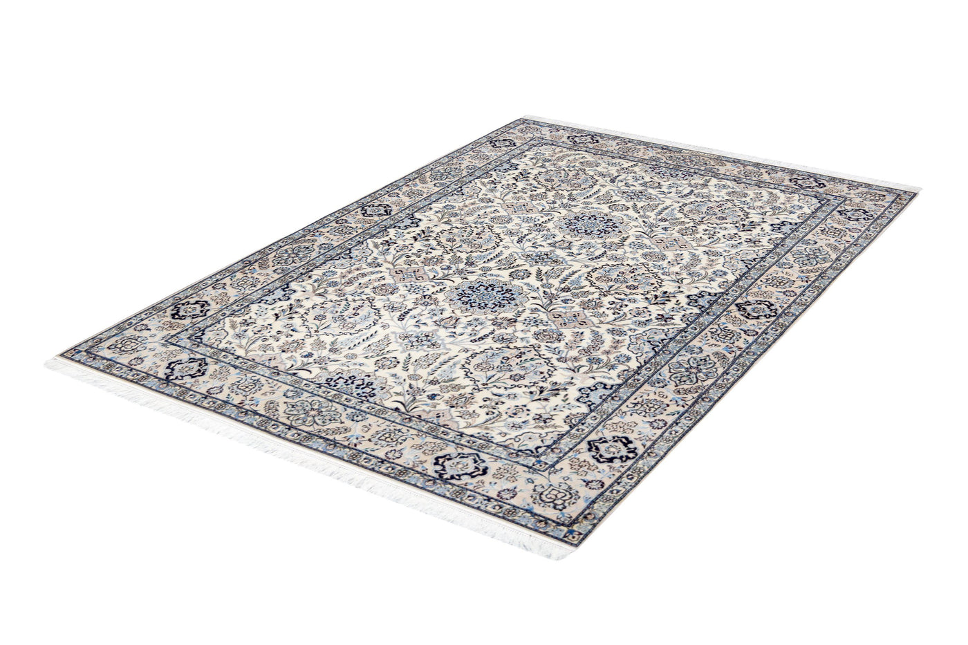 Persian Nain 6 la Ivory Rug handmade area rug Shop Tapis 5 X 7'3 