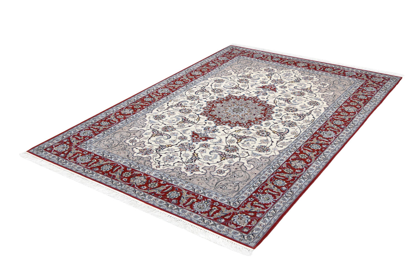 Persian Red Isfahan rug handmade area rug Shop Tapis 
