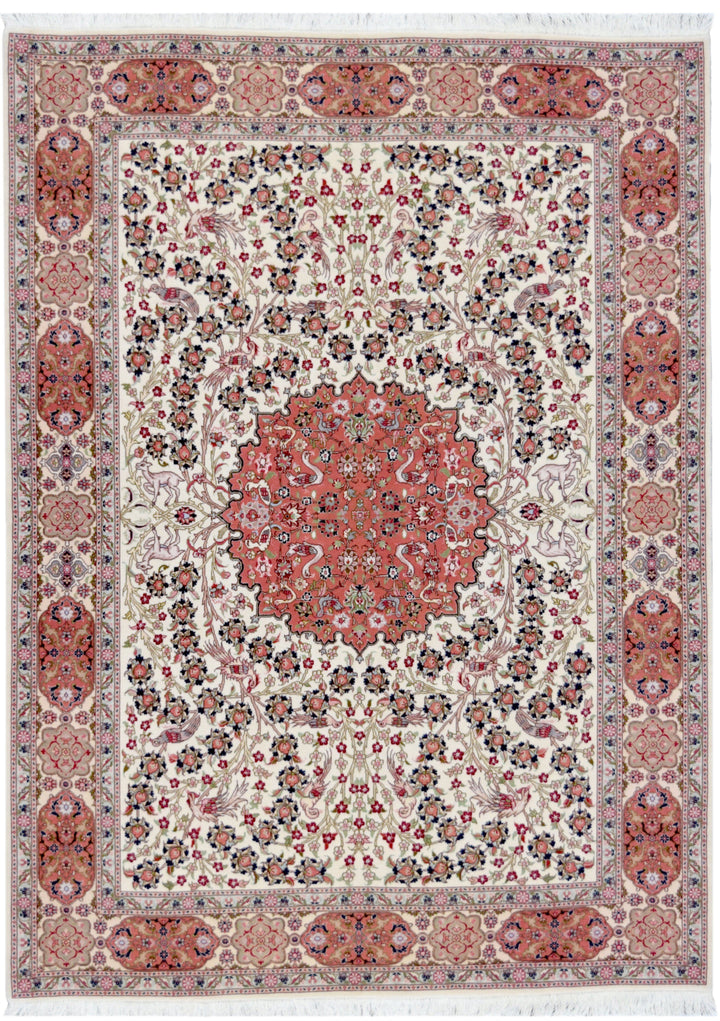 Persian Rose Tabriz Rug handmade area rug Shop Tapis 