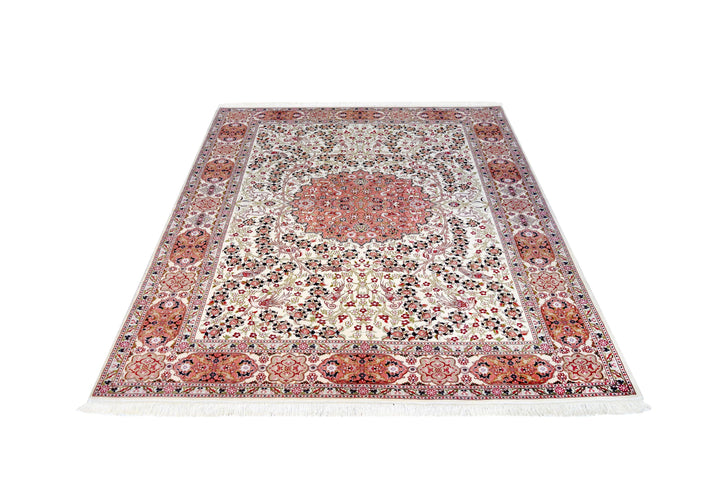 Persian Rose Tabriz Rug handmade area rug Shop Tapis 