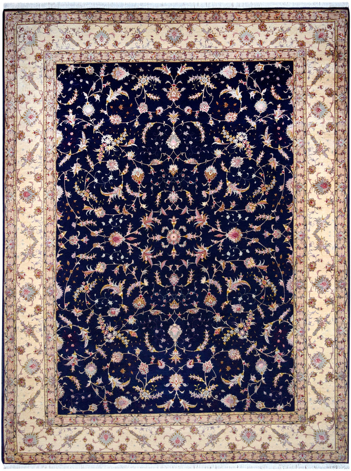 Persian Tabriz Rug handmade area rug Shop Tapis 9'6 X 13'1 