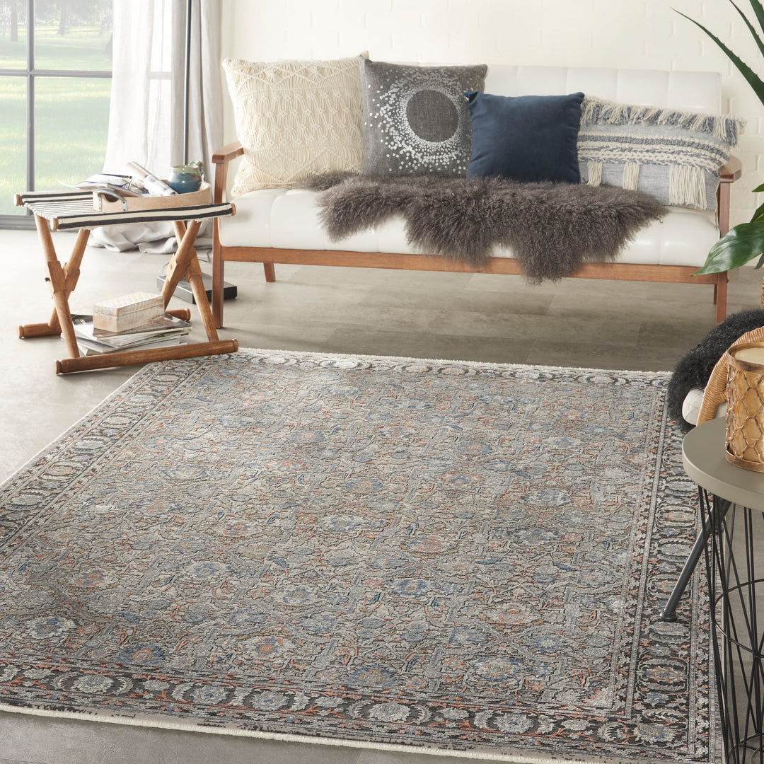 Polonaise Grey/Navy Rug Transitional Shop Tapis 