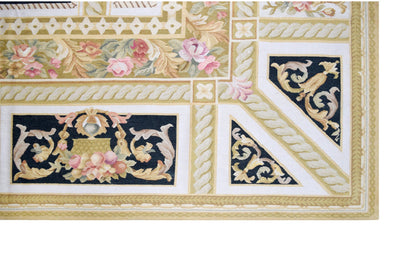 Savonnerie European Aubusson Gold Rug handmade area rug Shop Tapis 